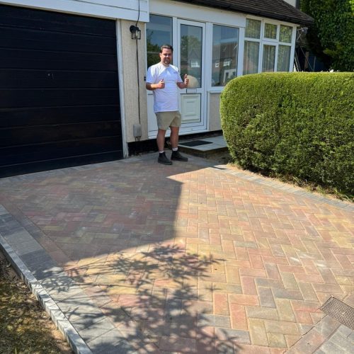 A complete driveway installation in Chalfront St Peter