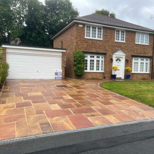 New Indian Sandstone Driveway in Bracknell (1)